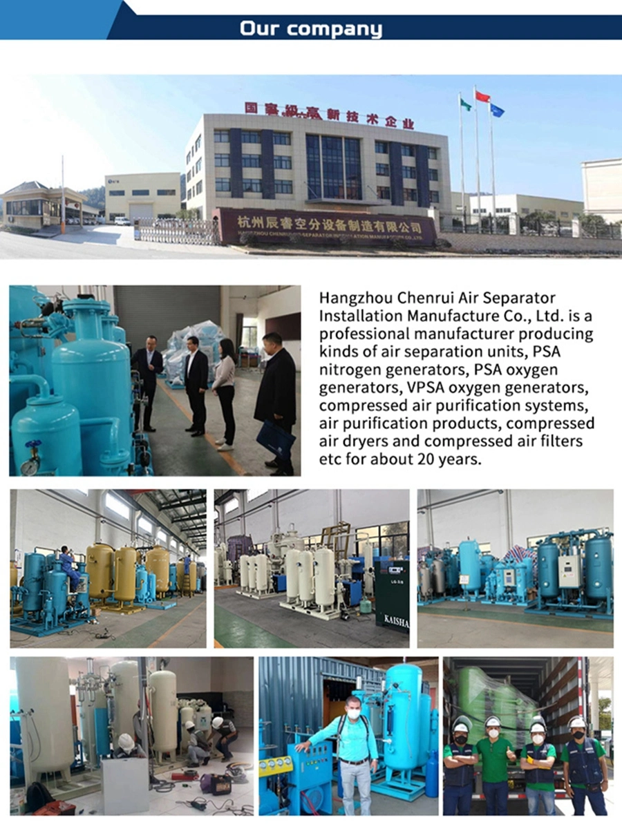 on-Site Mobile Gases Systems Psa Vpsa Membrane Liquid Cryogenic Oxygen Nitrogen Generator